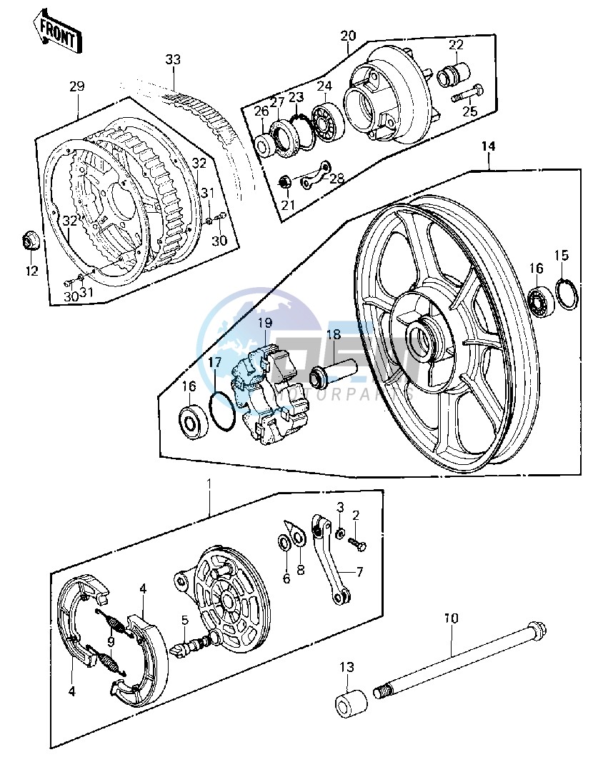 REAR WHEEL_HUB_BRAKE_BELT -- 80 D1- -