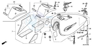 VT750C2BC drawing FUEL TANK (VT750C2B/C2S/CS/C/CA)