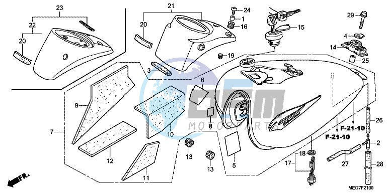 FUEL TANK (VT750C2B/C2S/CS/C/CA)