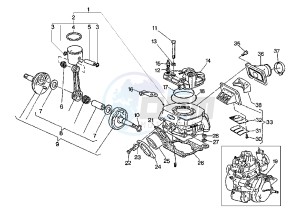 MITO EURO2 125 drawing CRANKSHAFT-CYLINDER