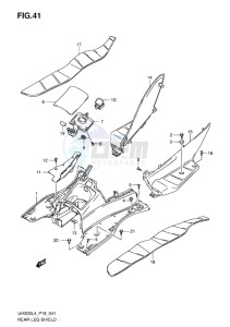 UH200 ABS BURGMAN EU drawing REAR LEG SHIELD