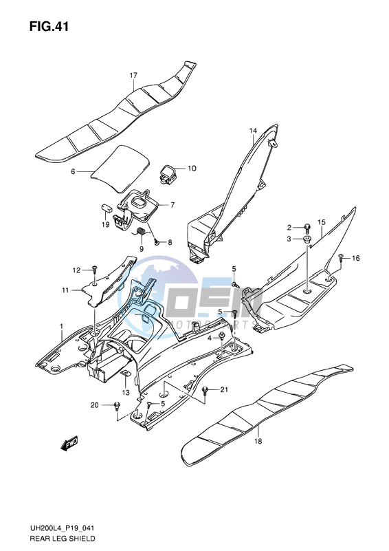 REAR LEG SHIELD