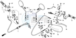 SFX50S drawing HANDLE LEVER/SWITCH/CABLE (2)