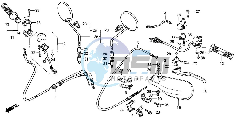 HANDLE LEVER/SWITCH/CABLE (2)