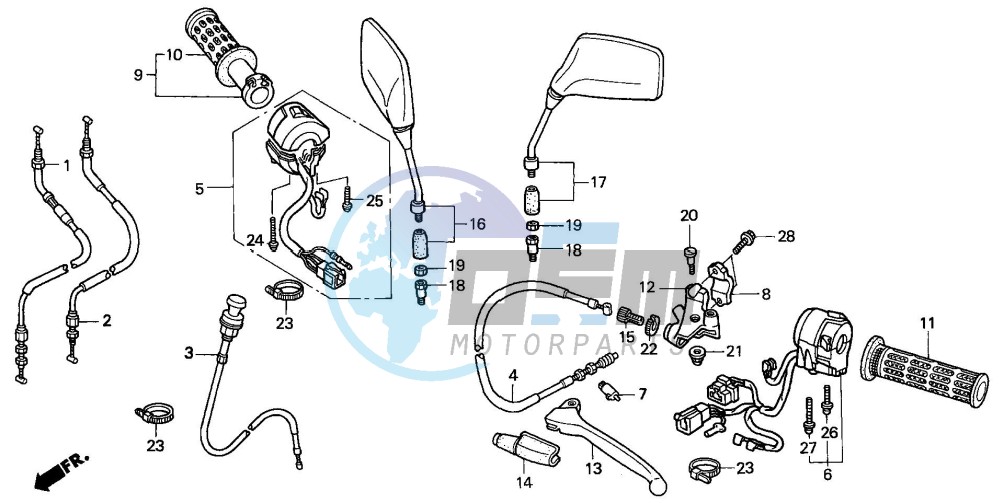 HANDLE LEVER/SWITCH/CABLE (3)