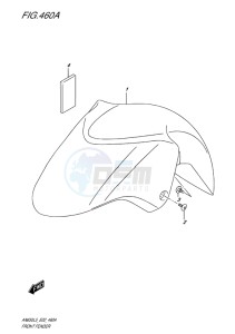 AN650Z ABS BURGMAN EXECUTIVE EU drawing FRONT FENDER