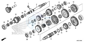 TRX420FA2F TRX420 Europe Direct - (ED) drawing TRANSMISSION ( TRX420FA1/ FA2)