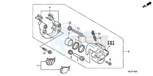 FES1509 Europe Direct - (ED / 2ED) drawing REAR BRAKE CALIPER