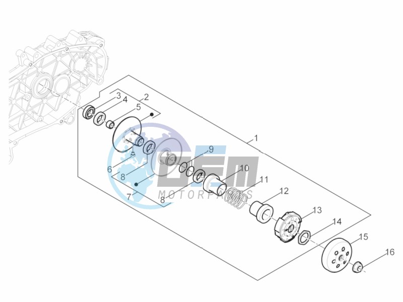 Driven pulley