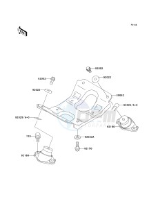 JT 750 C [750 STX] (C1) [750 STX] drawing ENGINE MOUNT