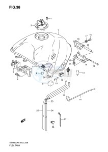 GSR600 (E2) drawing FUEL TANK (MODEL K6)