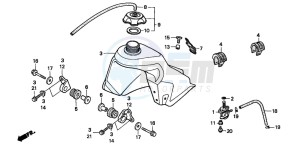 CR80RB drawing FUEL TANK