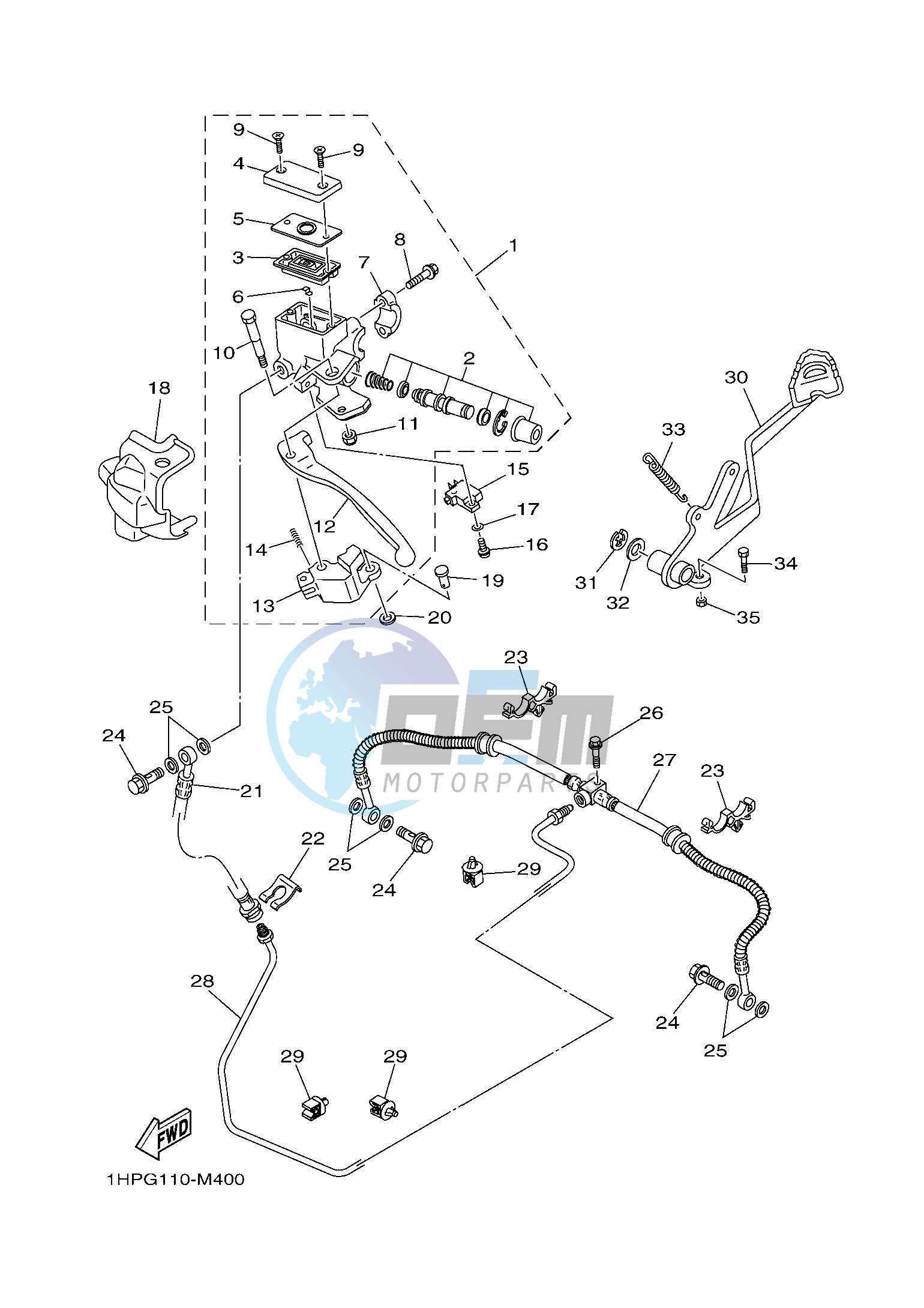 REAR MASTER CYLINDER