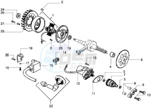 Diesis 100 drawing Flywheel magneto