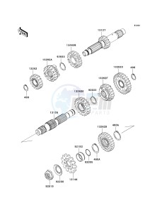 KX 450 D [KX450F] (D6F) D6F drawing TRANSMISSION