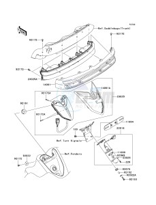 VN 1700 B [VULCAN 1700 VOYAGER ABS] (9FA) B9FA drawing TAILLIGHT-- S- -