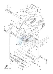 YZF-R6 600 R6 (2CXA) drawing REAR ARM