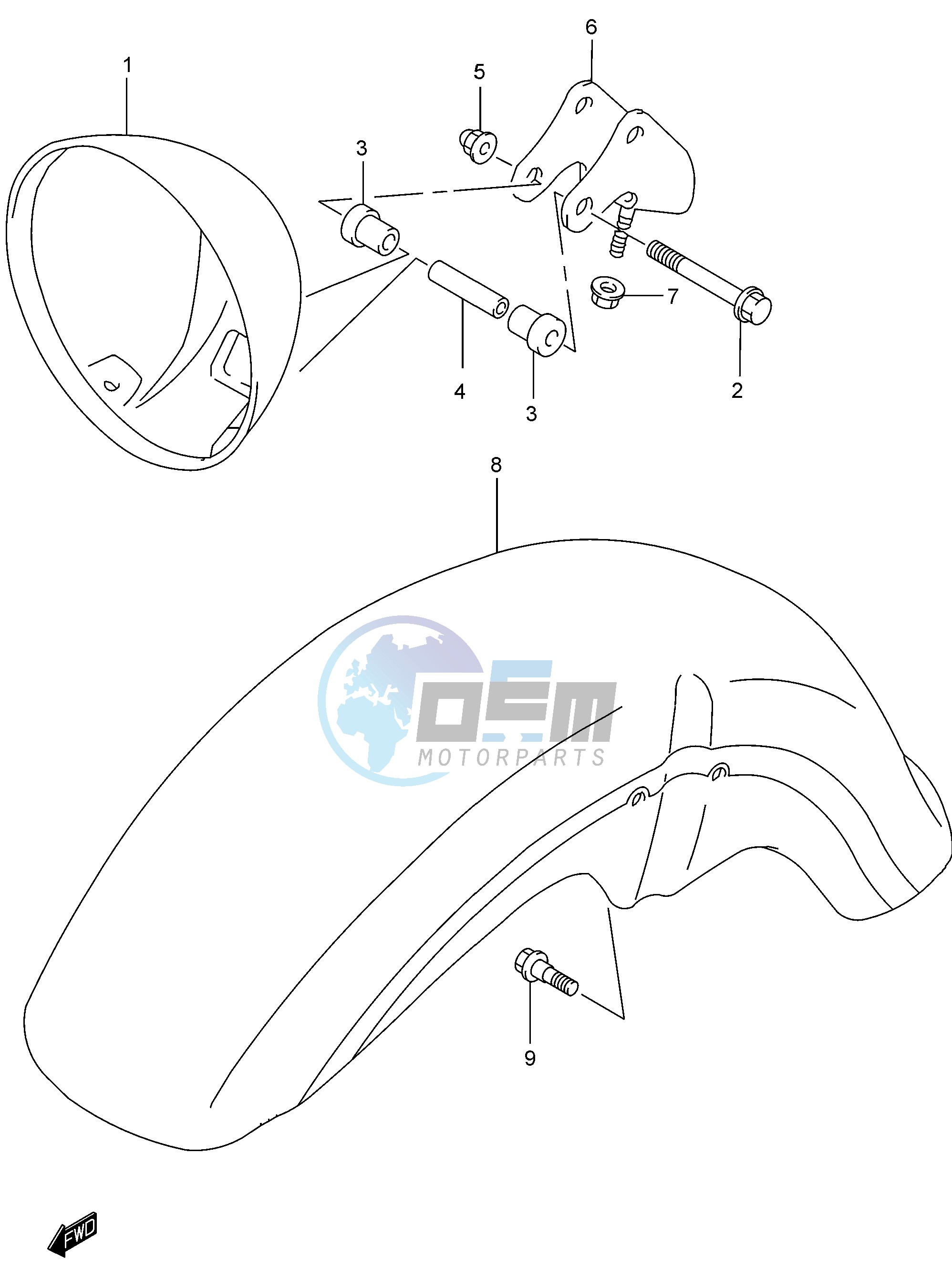 HEADLAMP HOUSING (MODEL K2)