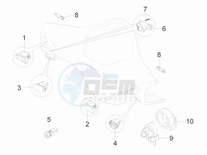 GTS 300 ie USA drawing Selectors - Switches - Buttons