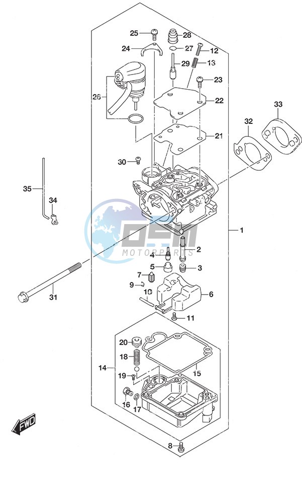 Carburetor w/Remote Control