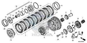 VFR1200X Europe Direct - (ED) drawing CLUTCH (VFR1200X/XA/XL)