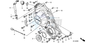 CBR1000RAA BR / ABS - (BR / ABS) drawing RIGHT CRANKCASE COVER