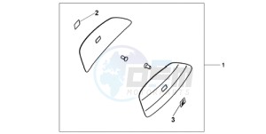 CBF1000A9 UK - (E / ABS MKH) drawing COLOUR PANEL SET QUASAR SILVER MET