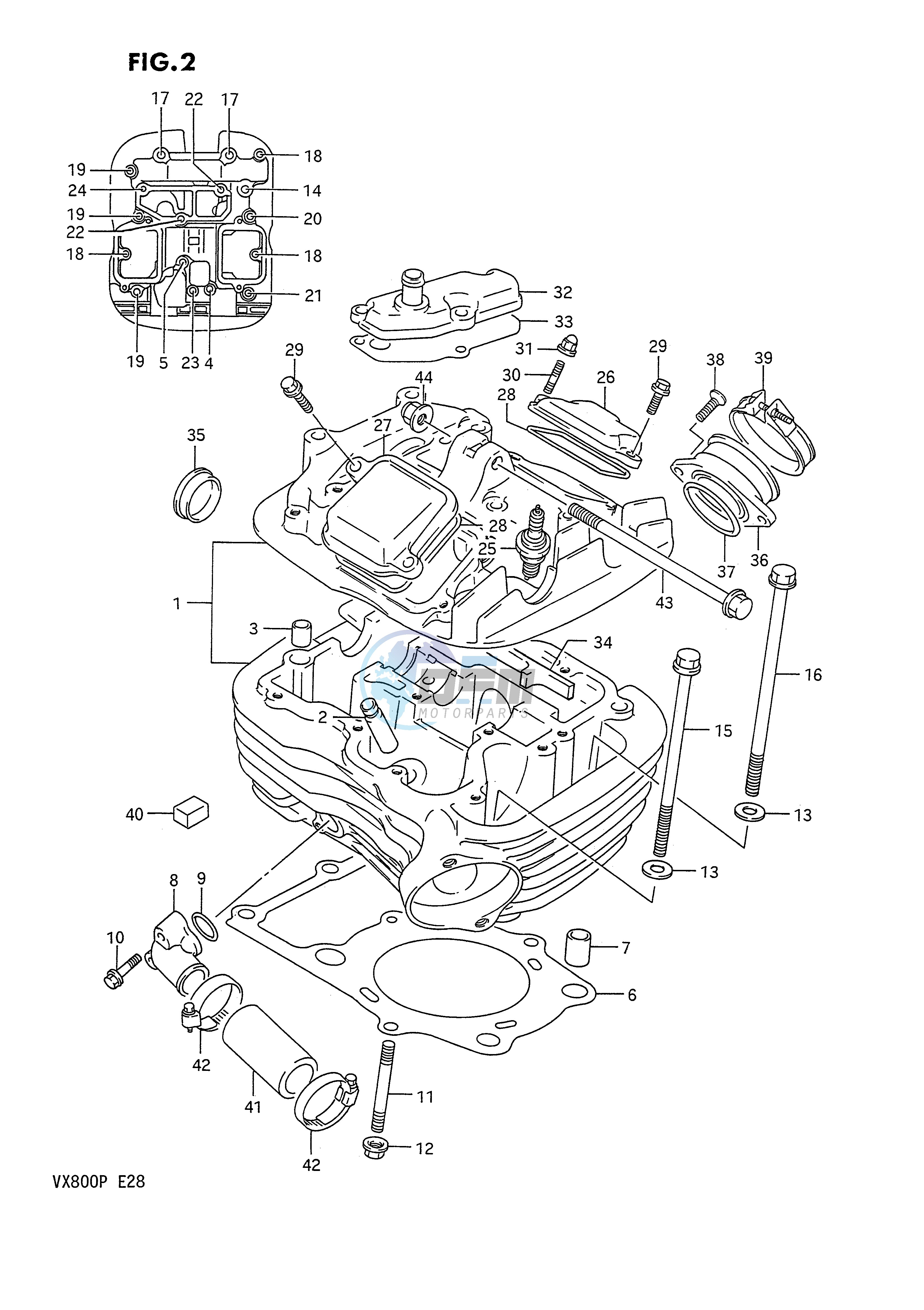 CYLINDER HEAD (REAR)