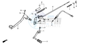 CLR125 CITY FLY drawing PEDAL