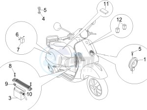 LX 50 2T 25 Kmh NL drawing Control switches - Battery - Horn