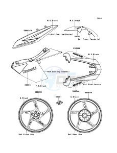 Z1000_ABS ZR1000ECF FR XX (EU ME A(FRICA) drawing Decals(Orange)