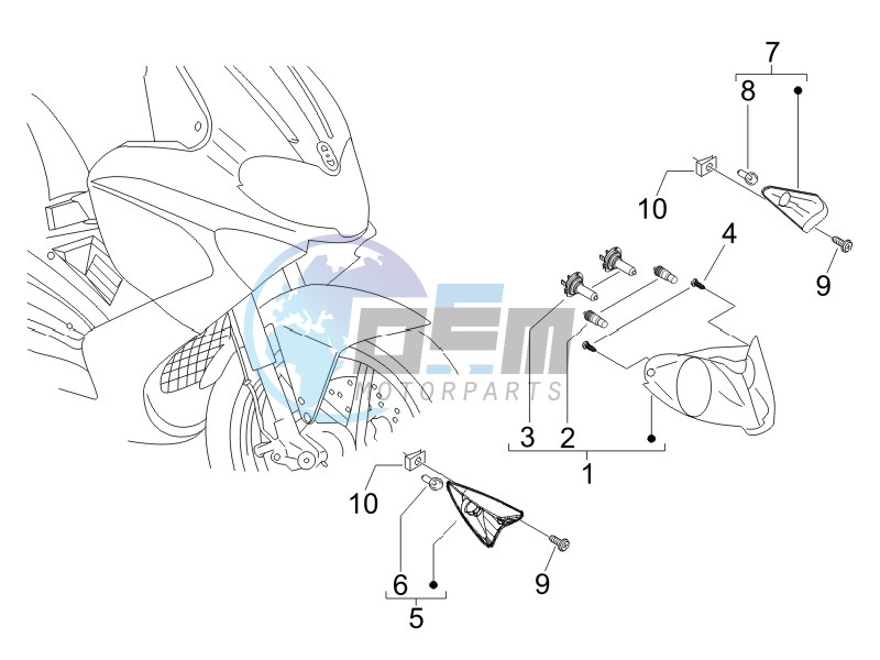 Head lamp - Turn signal lamps