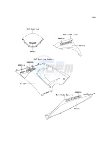 ZX 600 N [NINJA ZX-6RR] (6F) N6F drawing DECALS