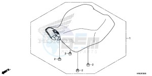 TRX500FA5H TRX500FA ED drawing SEAT