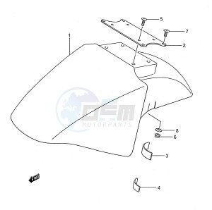 GSX750F (E28) drawing FRONT FENDER