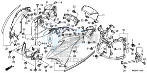 NC700DC Integra E drawing FRONT COWL