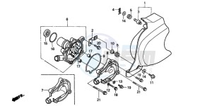 VT600C drawing WATER PUMP