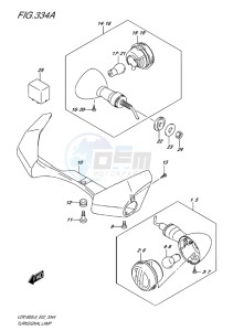 VZR1800 BOULEVARD EU drawing TURNSIGNAL LAMP