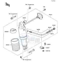 ZX 1000 B [NINJA ZX-10] (B3) [NINJA ZX-10] drawing SHOCK ABSORBER-- S- -