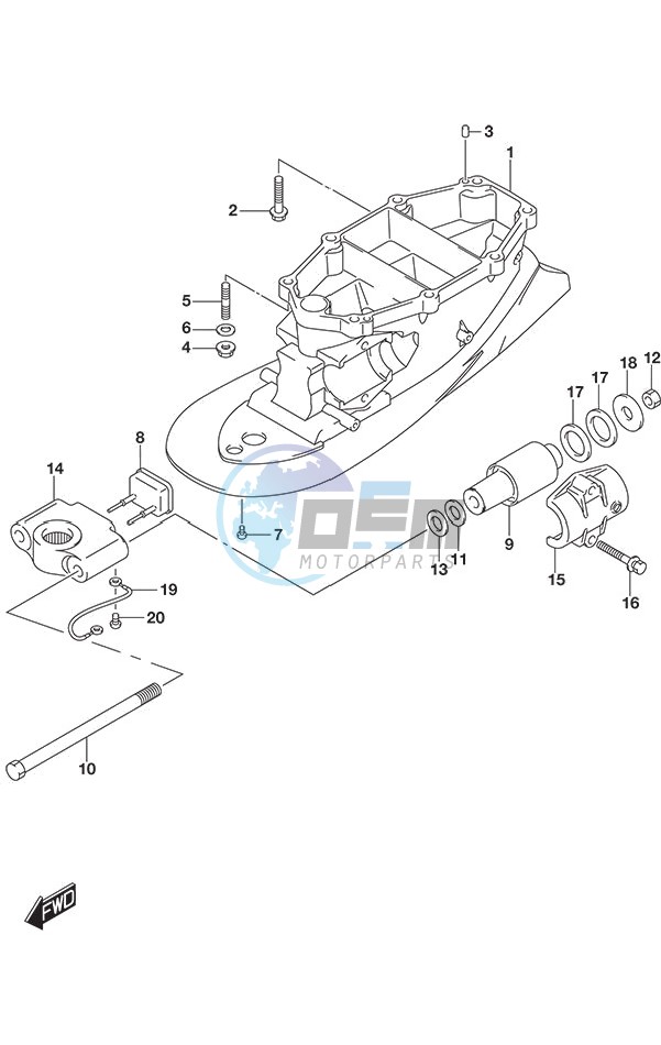 Drive Shaft Housing DF 250S