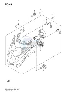 GSX1300R drawing HEADLAMP