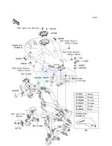 ER 650 A [ER-6N (AUSTRALIAN] (A6F-A8F) A8F drawing FUEL TANK