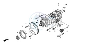 TRX400FA FOURTRAX AT drawing HONDAMATIC