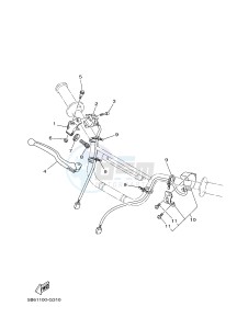 TT-R110E (B51A B51B B51C B51C) drawing HANDLE SWITCH & LEVER