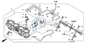 CBR1000RAA Europe Direct - (ED / ABS) drawing THROTTLE BODY