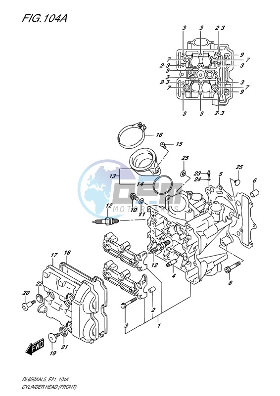 CYLINDER HEAD (FRONT)