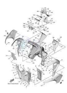 MWD300 TRICITY 300 (BED7) drawing LEG SHIELD