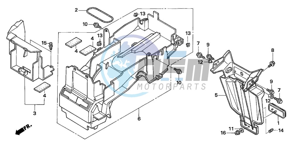 REAR FENDER (CB1300A/SA)