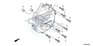 CB1000RE CB1000R E drawing A.C. GENERATOR COVER