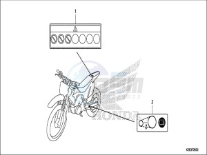 CRF125FBH Europe Direct - (ED) drawing CAUTION LABEL